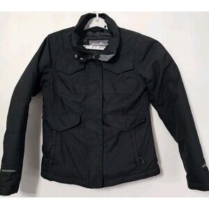 Eddie Bauer Weatheredge Down Coat Women's Size XS Black Jacket Warm‎ No Hood